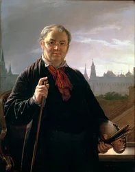 Önarckép az ablak előtt, kilátással a Kremlre, 1846